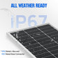100W 12V Monocrystalline Solar Panel - Solar panel - ECO - WORTHY