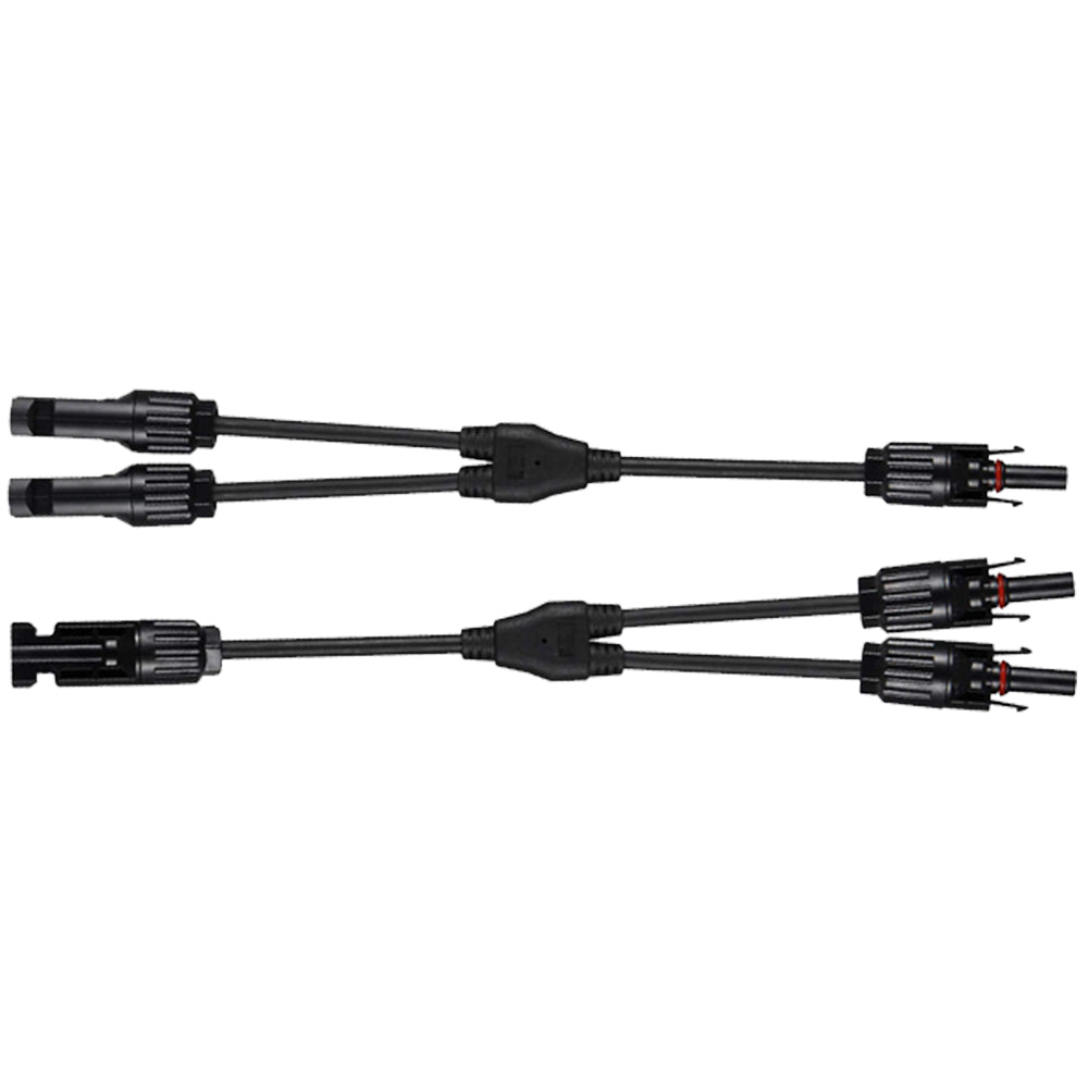 12AWG 1 Pair Solar MC4 Y Parallel Branch Connectors MFF&FMM Pair - wirings - ECO - WORTHY