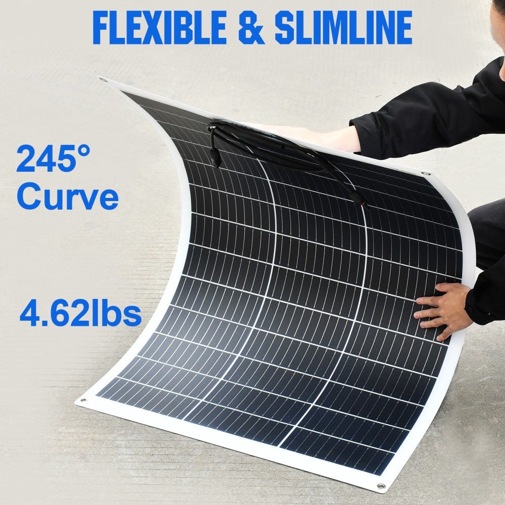 130W 12V Flexible Mono Solar Panel - Solar panel - ECO - WORTHY