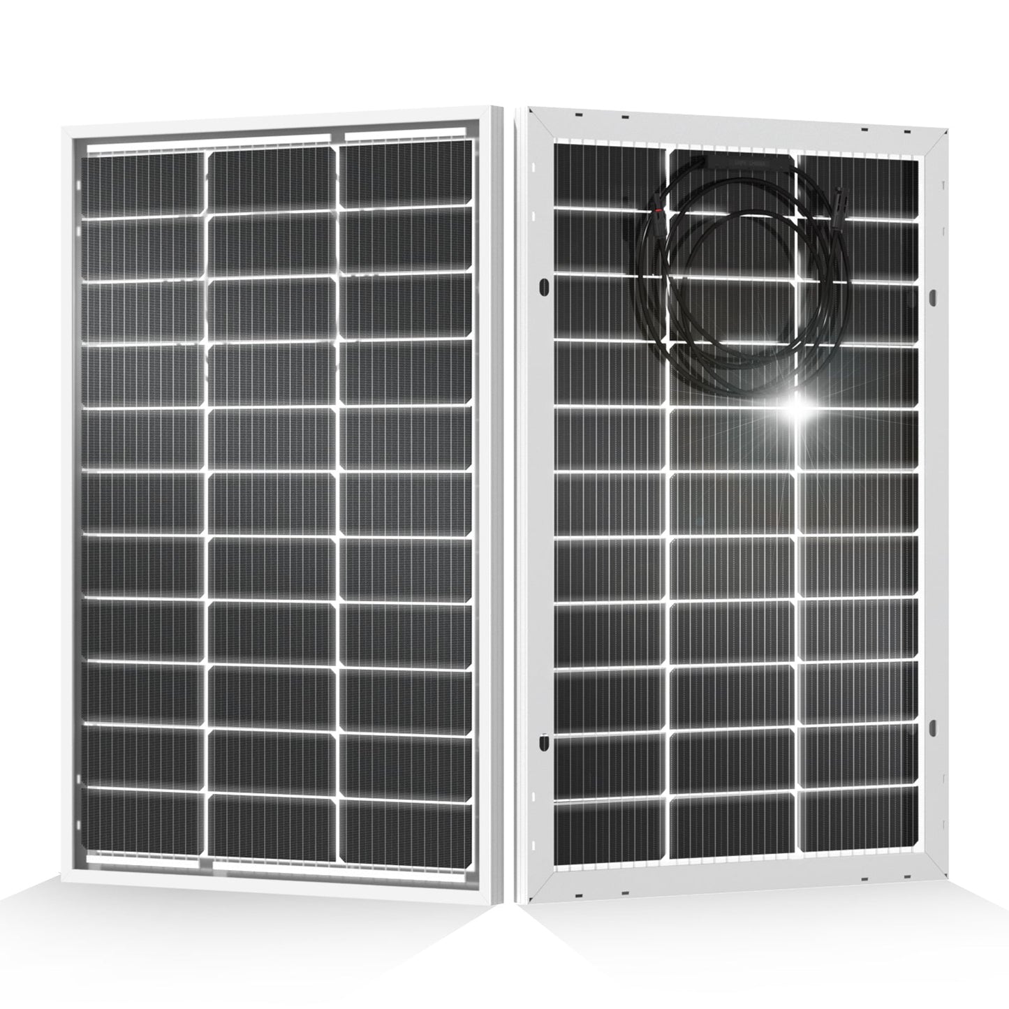 Bifacial 100W 12V Monocrystalline Solar Panel - Solar panel - ECO - WORTHY