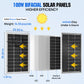 Bifacial 100W 12V Monocrystalline Solar Panel - Solar panel - ECO - WORTHY