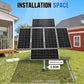 Dual Axis Solar Tracker System - Mounting brackets - ECO - WORTHY