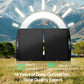 ECO - WORTHY 100W Portable Solar Panel for Outdoor Camping RV - Solar panel - ECO - WORTHY