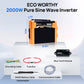 ECO - WORTHY 2000W Pure Sine Wave Inverter 12V to 120V AC with USB & Remote - INVERTER - ECO - WORTHY