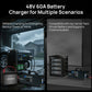 ECO - WORTHY 48V 60A Battery Charger | 3.2KW Max Output | Soft Start |120V 240V AC Input | (Version2) - battery accessories - ECO - WORTHY
