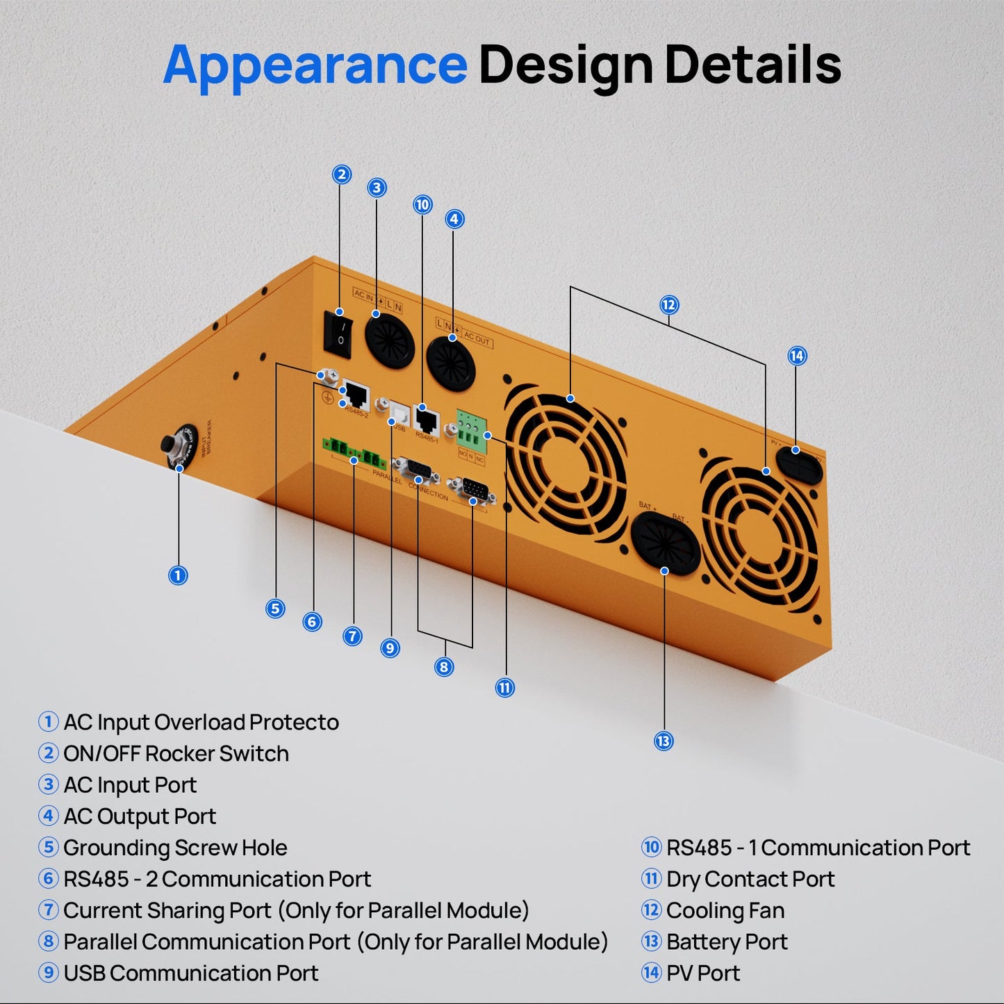 ECO - WORTHY 5.12KWh Home Backup Power With 48V 100Ah LiFePO4 And 3500W 48V Off - Grid Inverter - charge inverter - ECO - WORTHY
