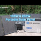 ECO-WORTHY 100W Portable Solar Panel for Outdoor Camping RV