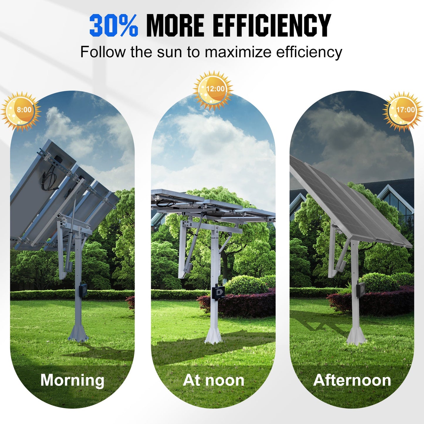 Single Axis Solar Tracker System - Mounting brackets - ECO - WORTHY