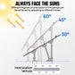Updated Adjustable Multi - Piece Solar Panel Mounting Brackets for 5 - 8 Pieces of 200W 300W 400W Solar Panels - Mounting brackets - ECO - WORTHY