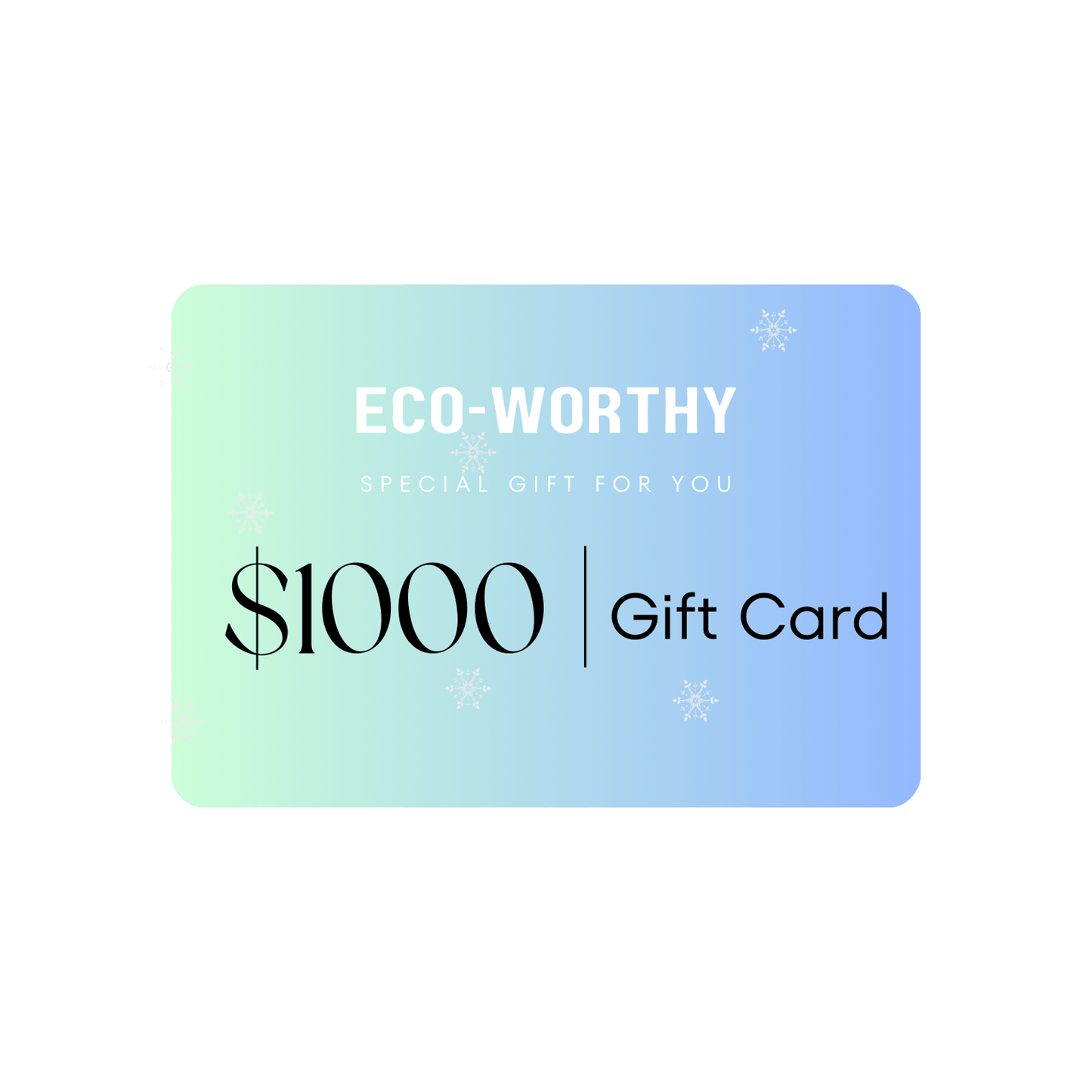 ECO - WORTHY gift card - ECO - WORTHY