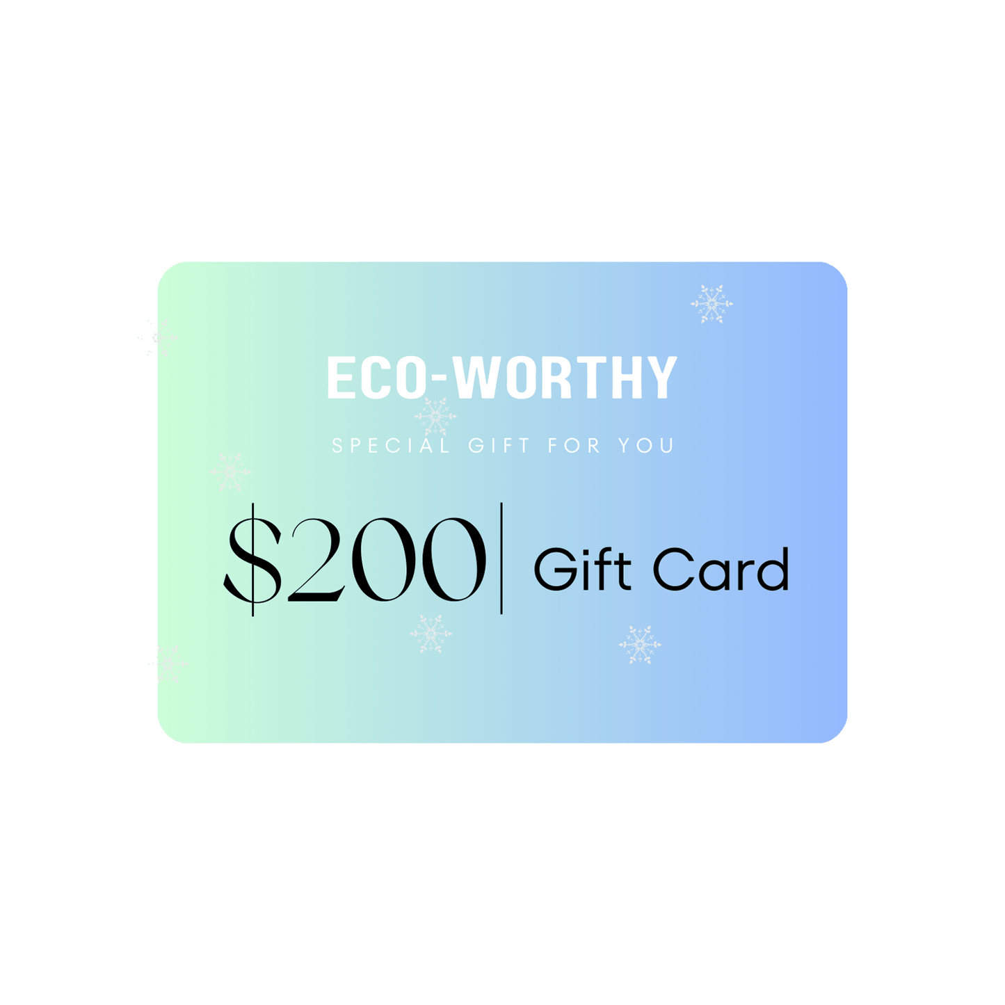 ECO - WORTHY gift card - ECO - WORTHY