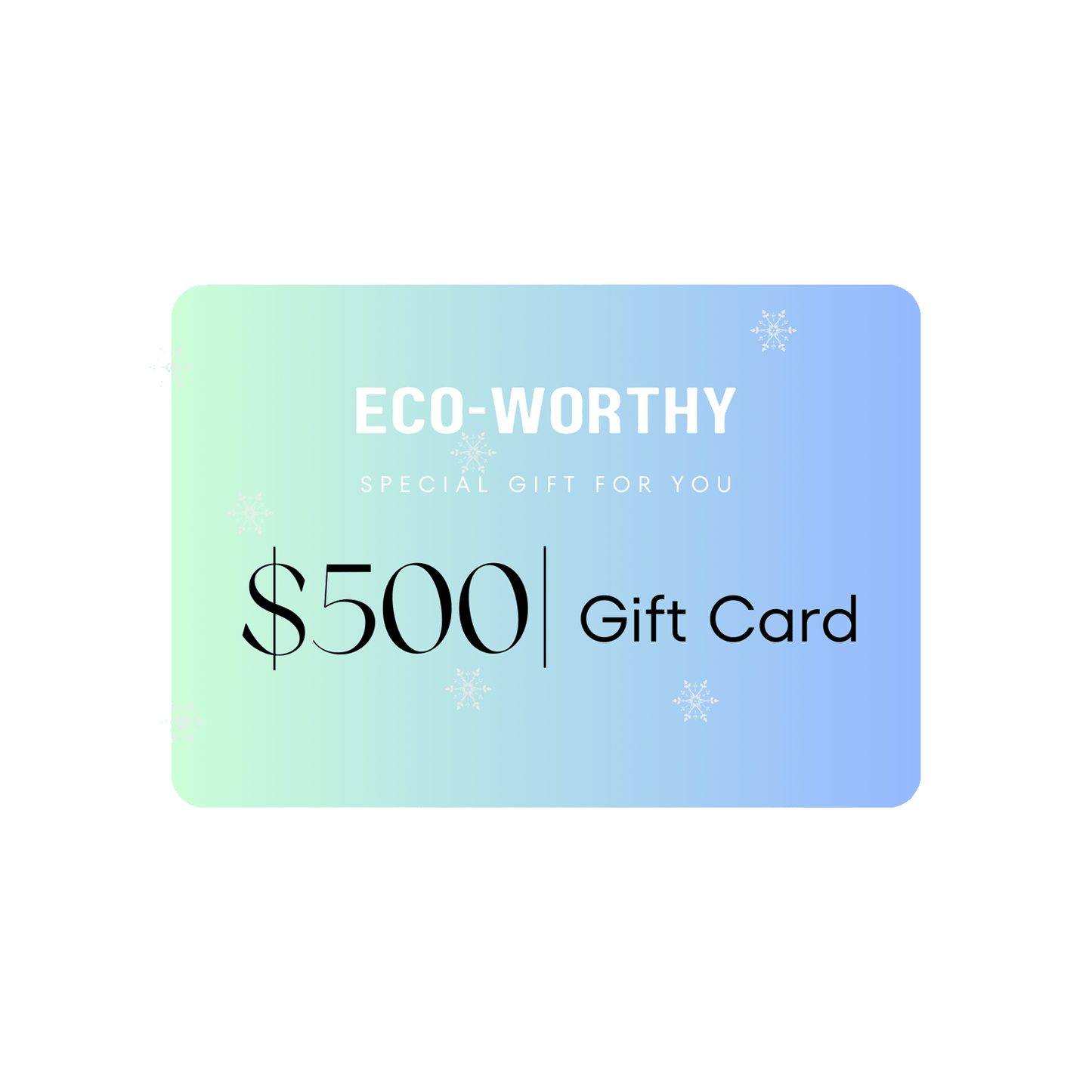 ECO - WORTHY gift card - ECO - WORTHY